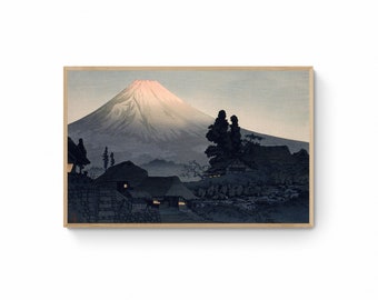 徳力富吉郎 木版画 日本美術 日本 富士山 風景画 日本美術 - Etsy 日本