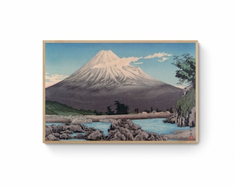 徳力富吉郎 木版画 日本美術 日本 富士山 風景画 日本美術 - Etsy 日本