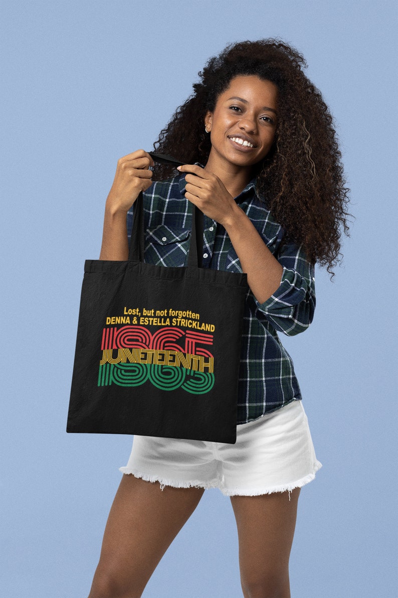 Donna and Estella Strickland Juneteenth tote bag. immagine 1