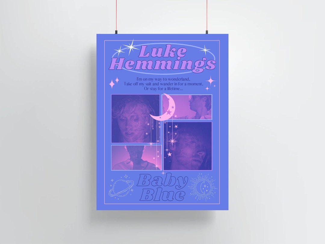 Baby Blue Poster Luke Hemmings Poster WFTTWTAF Poster Etsy