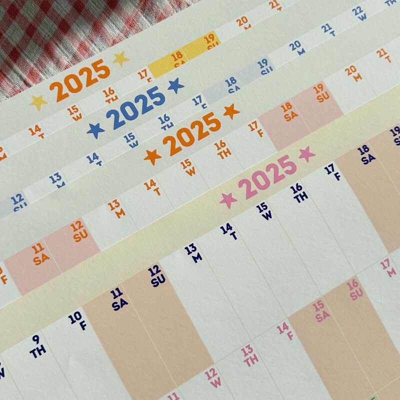 Giant Wall Calendar Month Etsy