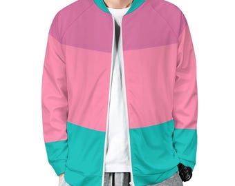 Camisa raglán con cremallera (estampado integral)