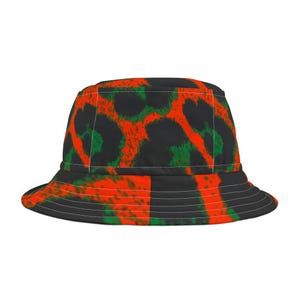Vibrant Animal Print Bucket Hat, Trendy Summer Accessory, Festival Hat, Stylish Beachwear, Gift for Her