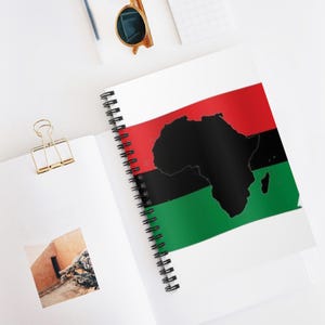 Ermächtigtes Afrika Spiralblock - Liniert Linie | Journaling, Notizen machen, Geschenke für sie, afrikanischen Stolz, Monat der schwarzen Geschichte