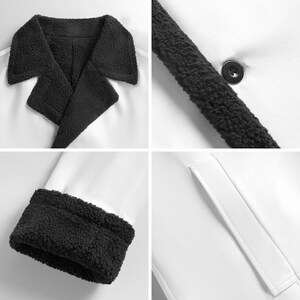 Gabardina cruzada con cuello de traje (estampado integral) imagen 9