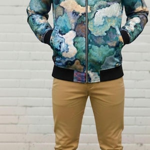 Abstract Cloud Bomber Jacket | All-Over Print
