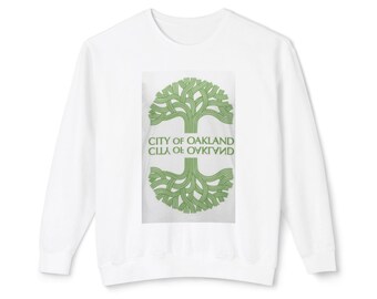 Oakland Tree Crewneck Sweatshirt | Unisex Lightweight Pullover | Great Gift for Nature Lovers, City Pride, Eco-Friendly Fashion, [...]
