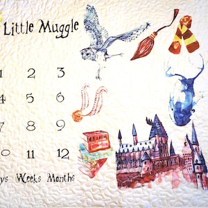 Harry potter milestone blanket hotsell