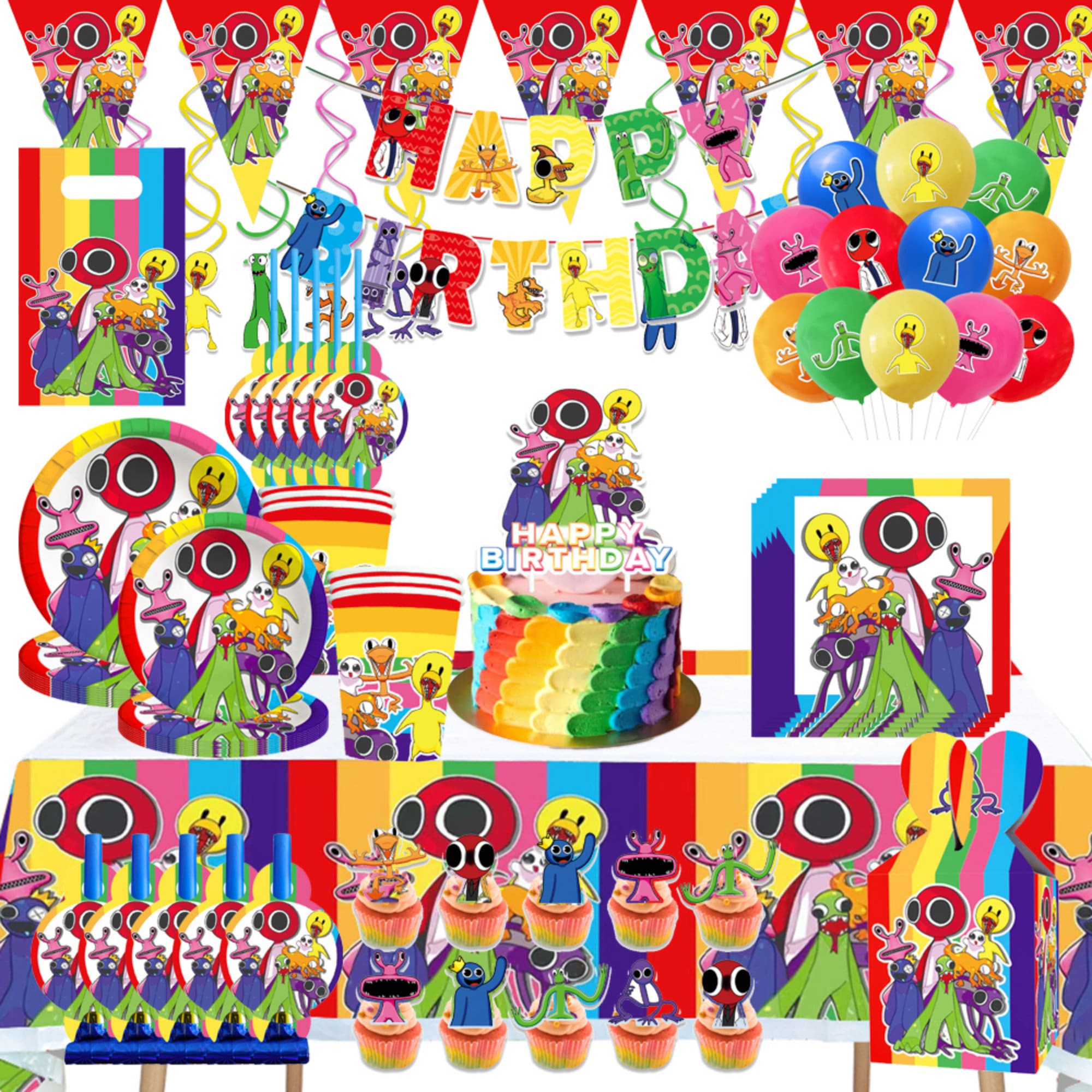Rainbow friends birthday decoration #birthdayboy#6years#rainbowfriends