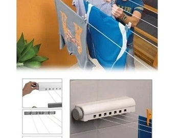 Pull and Drop Laundry Drying Rack Retractable Hanger 4 String Apparatus Etsy