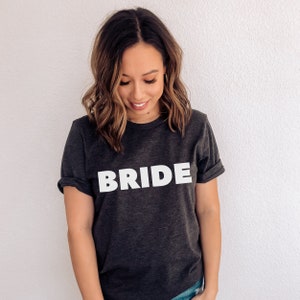 BRIDE t-shirt, bachelorette party group bride shirt, Team bride matching t-shirts, bridal party shirts, bride gift shirt, bach party tshirts