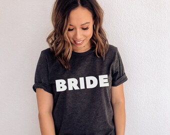 BRIDE t-shirt, bachelorette party group bride shirt, Team bride matching t-shirts, bridal party shirts, bride gift shirt, bach party tshirts