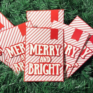 楽しくて明るい - 4" x 5.5" - クリスマス カード