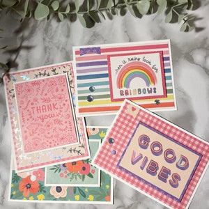 Rainbow Greeting Cards - Note Cards (Set of 4)