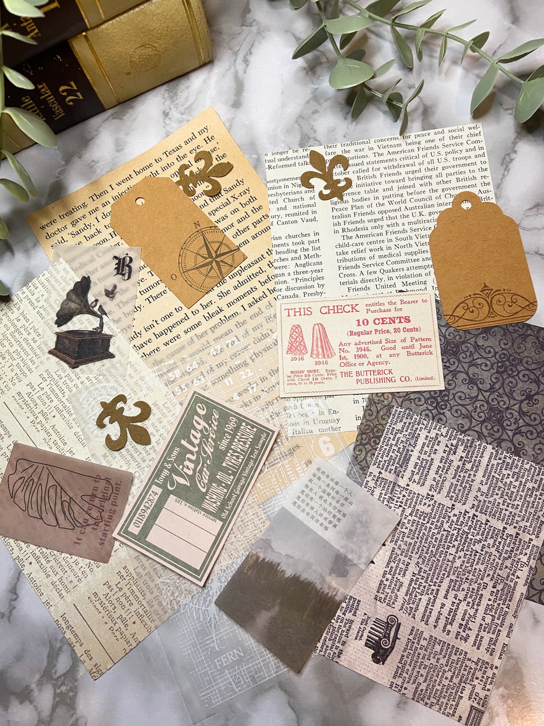 Vintage Inspired Rustic Mini Junk Journal Kit - Creative Journalling ...