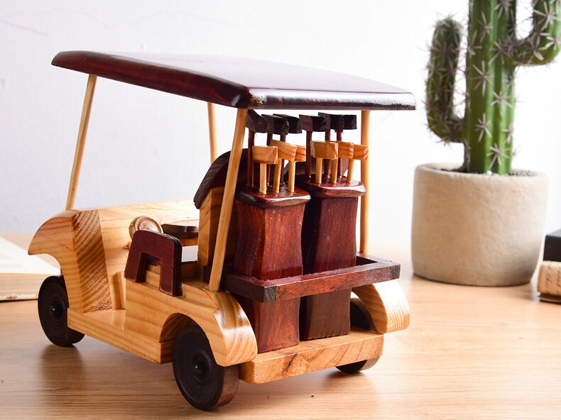 Wood Golf Cart Model Wood Club Car Model Wood Buggy Model Etsy