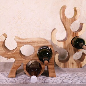 Modern Men Desk Decor Resin Horse Stallion Wine Bottle Holder Stand Barware  Gift