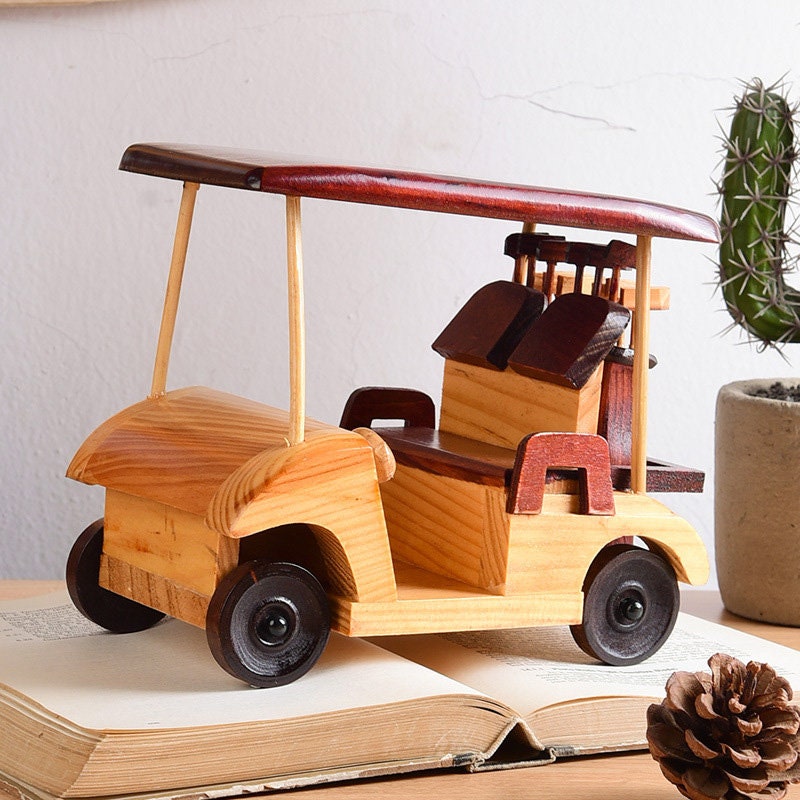 Wood Golf Cart Model Wood Club Car Model Wood Buggy Model Etsy