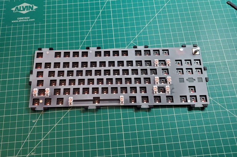 Silent CNC Aluminum Mechanical Keyboard TKL W/ Lubed Silent Etsy
