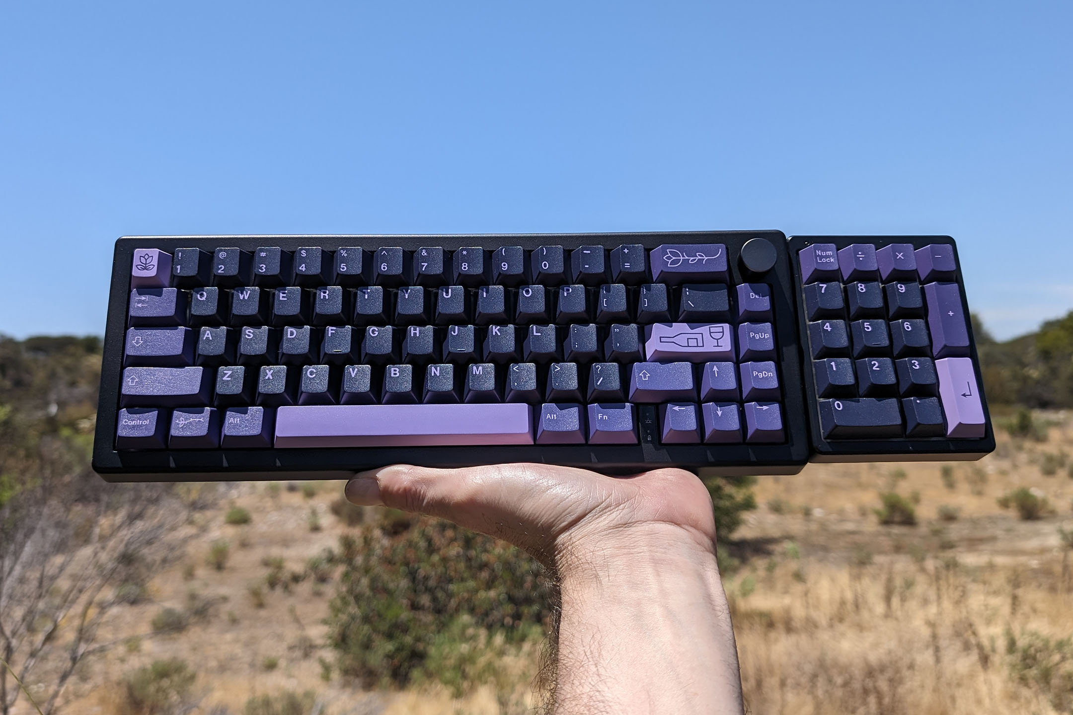 65% + Numpad Muted Custom Gasket Mount Mechanical Keyboard W/ KTT
