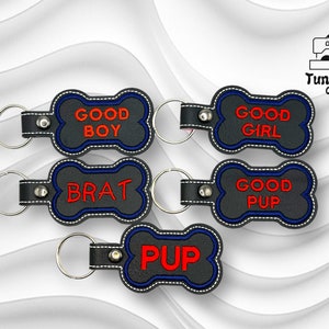 Pup Bone Keychain