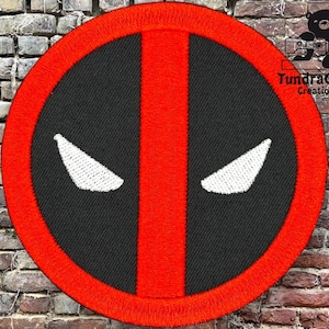 4 in Deadpool Logo Embroidered Sew-On Patch