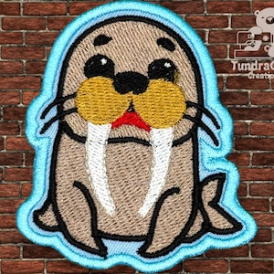 Walrus Embroidered Sew-On Patch