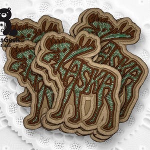 アラスカムース4の刺繍パッチ