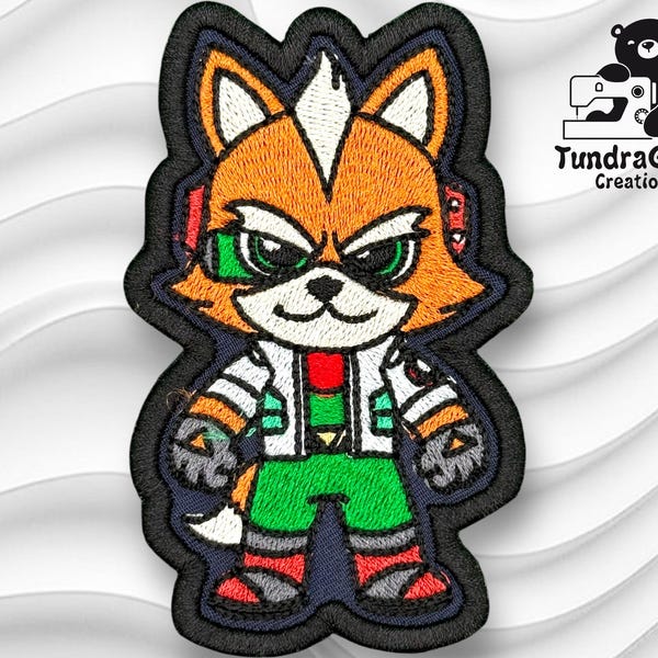 Fox McCloud Embroidered Sew-On Patch
