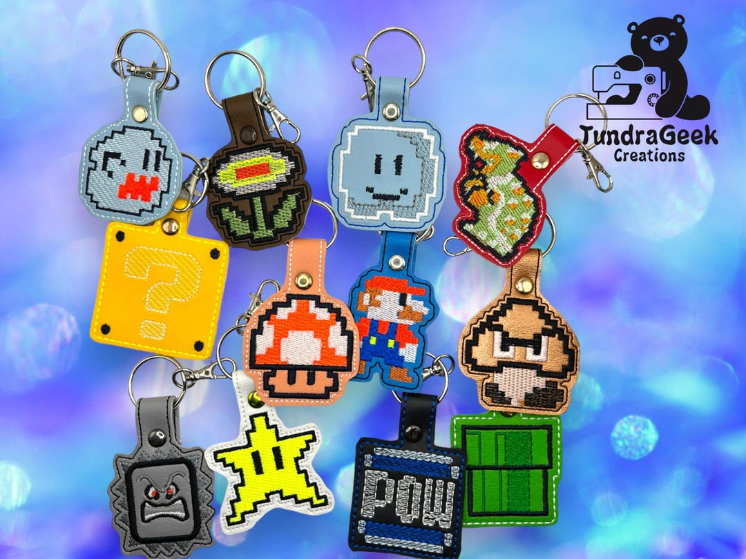 8-bit Video Game Keychains - Etsy