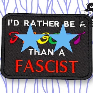 F than F 4in Embroidered Sew-On Patch