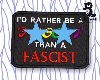 Parche bordado para coser F que F 4