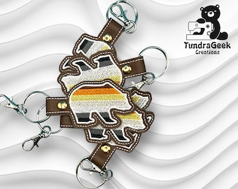 Bärenförmige Bär Pride Keychain