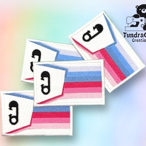 Parche cosido Orgullo ABDL - Rectangular
