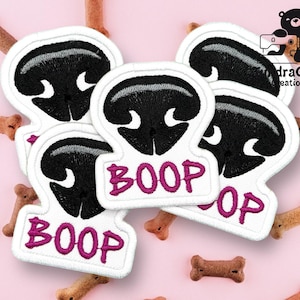 Hund Nase BOOP Patch zum Aufnähen