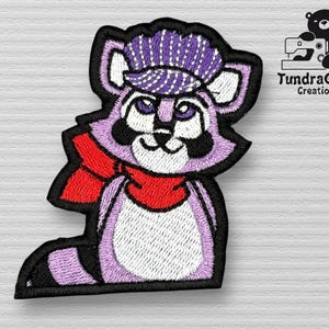 Rambley Raccoon Engineer Embroidered Sew-On Patch
