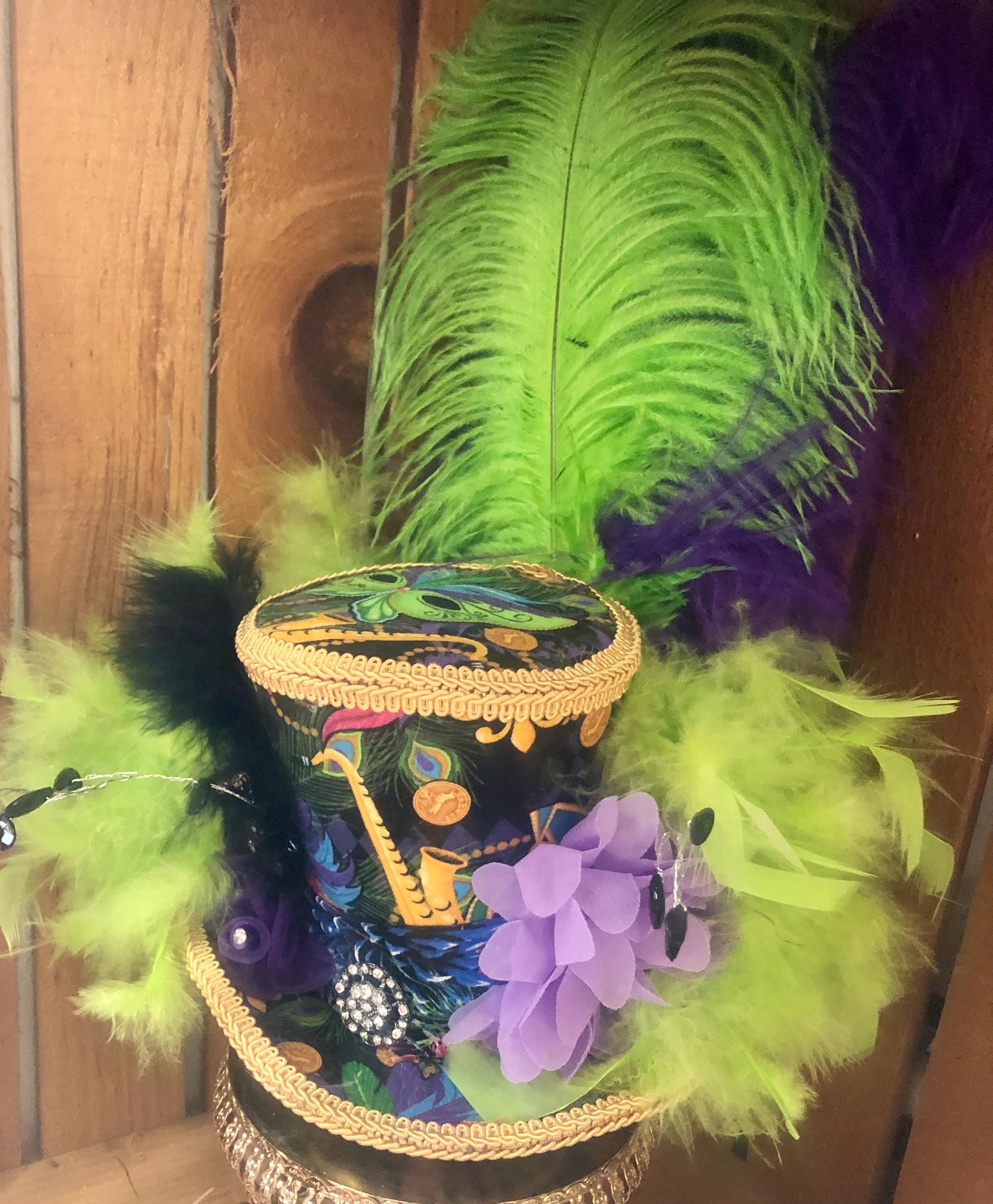 Mardi Gras Majesty Beaded Loop Fascinator Bead Dog Crown – Crowned By Ellie main image 2