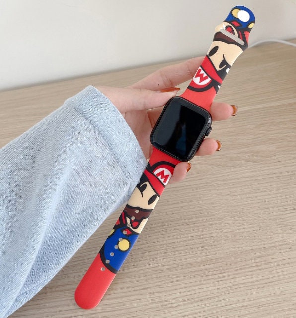 Amazoncom Anime Watch Band Compatible with Apple Watch Series S 8 7 6 5 4  3 2 Se 38 40 41 42 44 45mm Japanese Cartoon Soft Silicone Rubber Watch  Wrist Strap