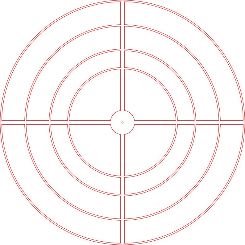 Circle Grid Lightburn / Laserbox File Etsy