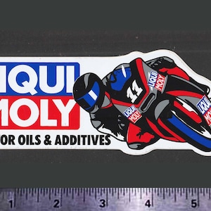 LIQUI MOLY Motor Oils - Original Vintage Racing Motorcycle Decal/Sticker MX Motocross Dirt Bike Off-Road