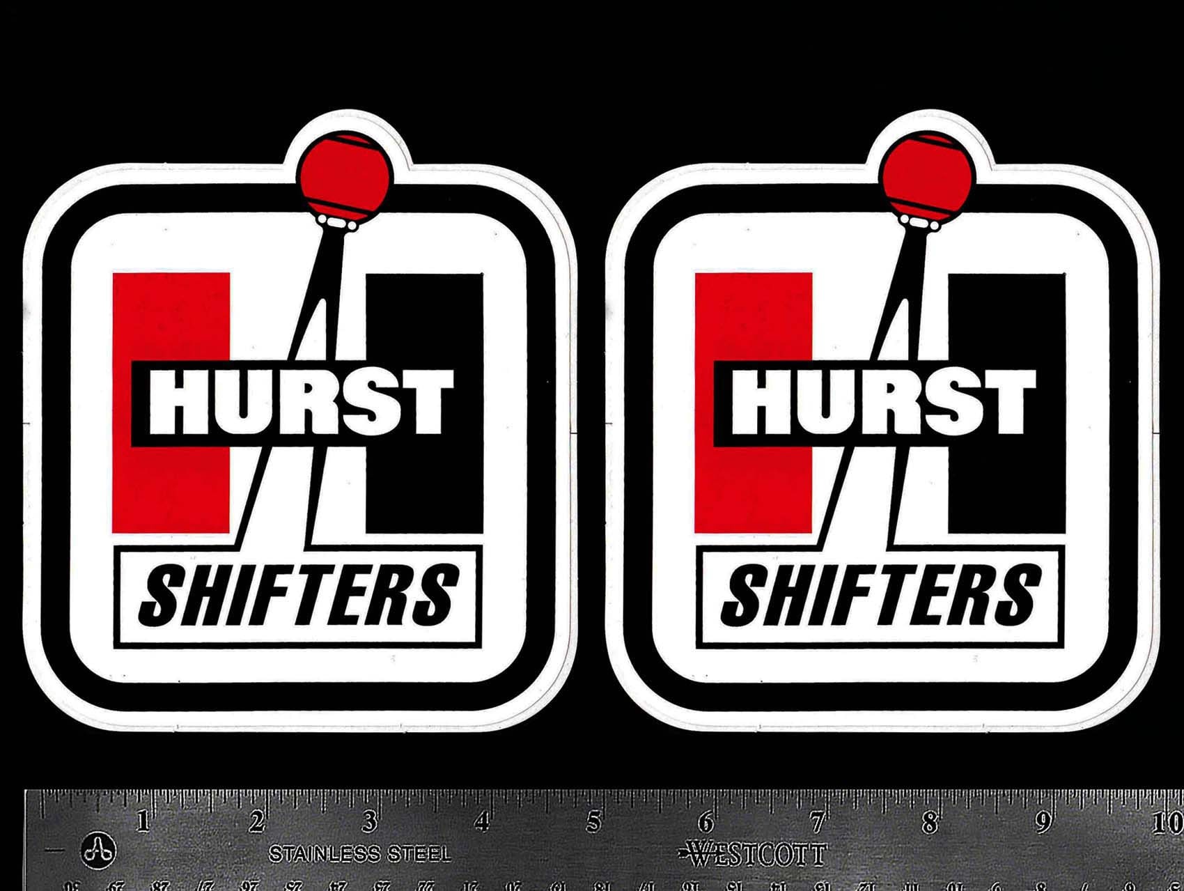 HURST Shifters - Set of 2 Original Vintage 1970’s 80’s Racing Decals/Stickers