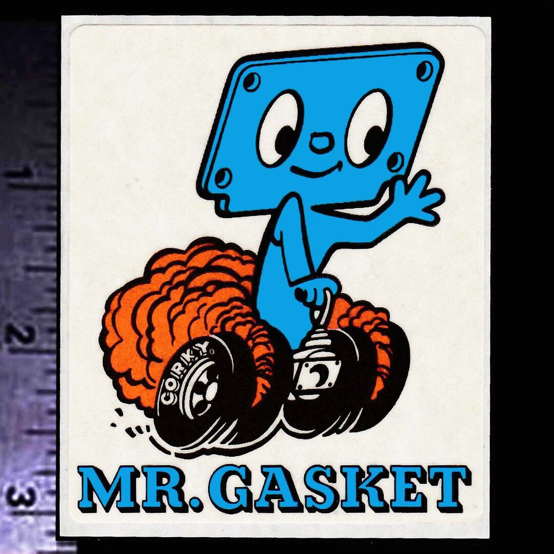 MR. GASKET Co. - Original Vintage 1970's Racing Decal/sticker Indy 500 ...