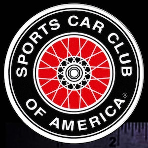 SCCA Sports Car Club Of America - Original Vintage 1970er 80er Racing Aufkleber/Aufkleber