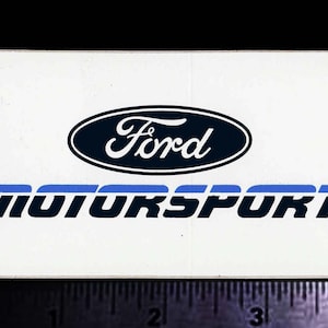FORD Motorsport - Original Vintage 1970&#39;s 80&#39;s Racing Decal/Sticker Shelby Mustang Thunderbird Galaxie