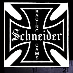 SCHNEIDER Racing Cams - Original Vintage 1970&#39;s 80&#39;s Racing Decal/Sticker