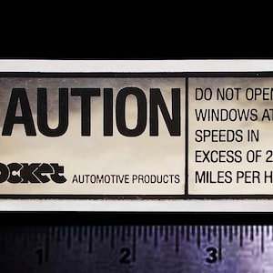 ROCKET Wheels - Automotive Products - Original Vintage 1970’s Racing Decal/Sticker