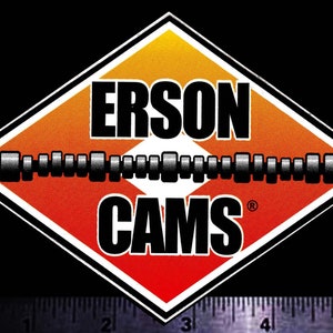 ERSON CAMS - Original Vintage 1970’s 80&#39;s Racing Decal/Sticker NHRA Nascar Indy 500