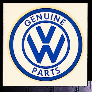 VW Genuine Parts - Original Vintage 1960's Racing Water Slide Decal Volkswagen Bug Beetle - NHRA Hot Rod Nascar