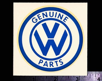 VW Genuine Parts - Original Vintage 1960's Racing Water Slide Decal Volkswagen Bug Beetle - NHRA Hot Rod Nascar