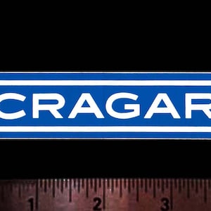 CRAGAR Mag Wheels - Original Vintage 1960’s 70&#39;s Racing Decal/Sticker - 4 inch size